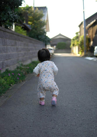 散歩中
