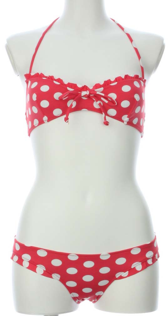 TOP SHOP 激可愛い★目立ちマス★レッドx ドット柄ビキニ