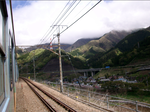 山に霧霞