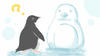ペンギンと雪だるま