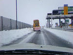 高速道路除雪中