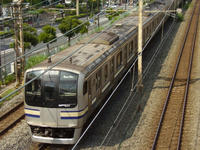 Yokosuka-line E217 near Higashi-Kanagawa.jpg