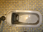 朝日湯　男性用浴場　トイレ大便器