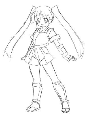 オリジナル　武者巫女さん