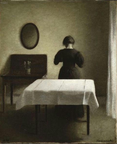 Interiör - Vilhelm Hammershøi Nationalmuseum, Stockholm