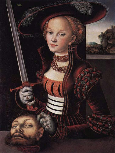 Lucas Cranach the Elder, "Judith Victorious," c.1530