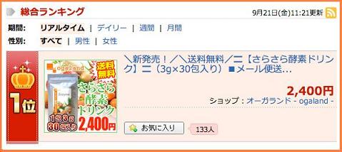 楽天市場1位
