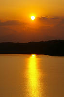 狭山湖の夕日