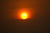 狭山湖の夕日