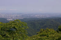 山腹の展望