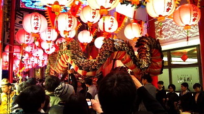 長崎中華街ランタンフェスティバル龍