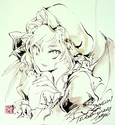 東方墨筆絵スケブレミリア