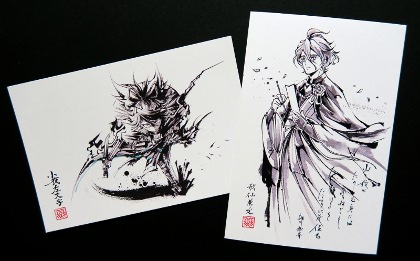 刀剣乱舞筆墨絵歌仙兼定小夜左文字細川組