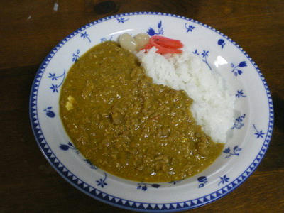 夕食のキーマカレー♪