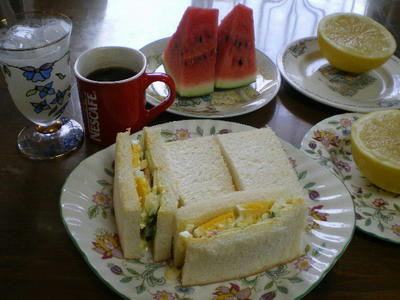 日曜日の朝食です♪