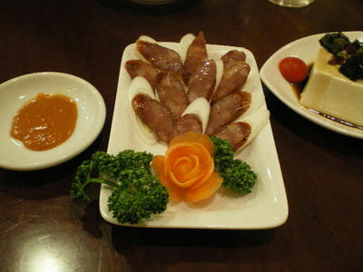 中華料理　東方園の腸詰美味しいよ♪