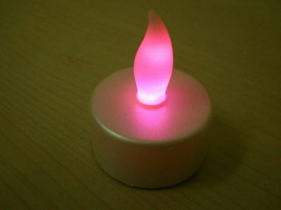LEDキャンドル♪七色に変わる