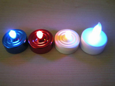LEDキャンドル♪ブルー レッド ホワイト 七色 グリーン