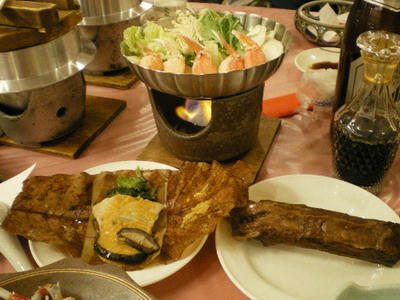 伊豆長岡温泉ニュー八景園での夕食♪