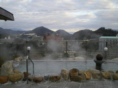 伊豆長岡温泉ニュー八景園の天空風呂♪