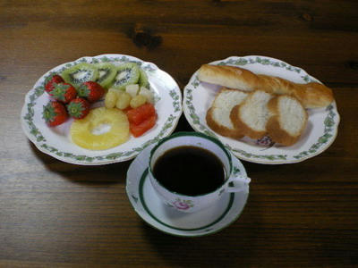 日曜日の朝食です♪