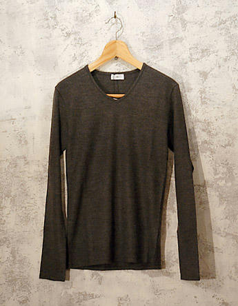 sixe（シックス）Vネックニット グレー