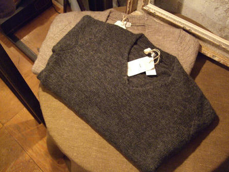 sixe（シックス）hand shrink knit チャコールグレー