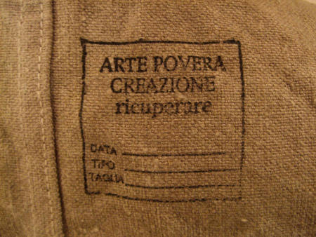 ARTE POVERA（アルテポーヴェラ）2008s/s