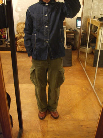 デニムTOOLシャツ スタイリング