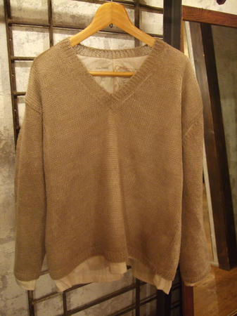 Vlas Blomme（ブラスブラム）リネンVネックニット main