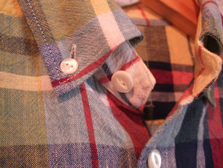 maillot（マイヨ） Sunset madras check BD shirts sub-1