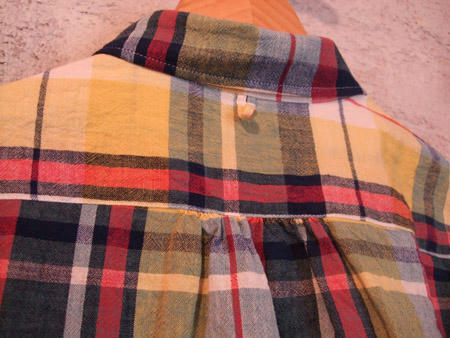 maillot（マイヨ） Sunset madras check BD shirts main-2