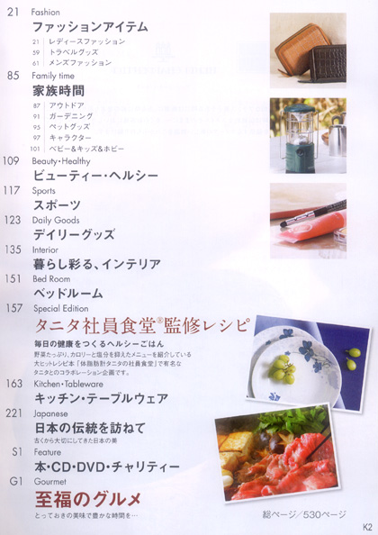 エクセディ株主優待カタログINDEX2