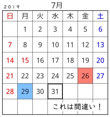 間違い