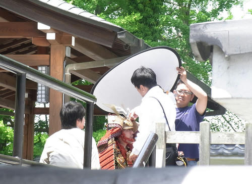 甲冑撮影