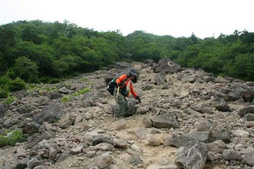 小真名子から下山