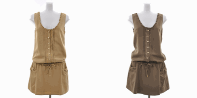 LODISPOTTO 通販のレース使いノースリワンピース