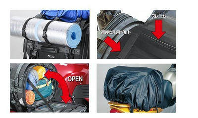 TANAX モトフィズ(MOTOFIZZ) フィールドシートバッグ （ブラック） MFK-101 