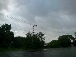 台風4号 福岡市を通過