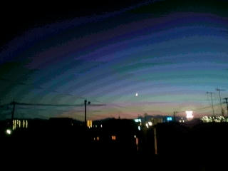 自宅からの夜景
