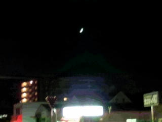 福岡市 夜の三日月