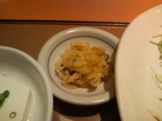 やよい軒 お漬物