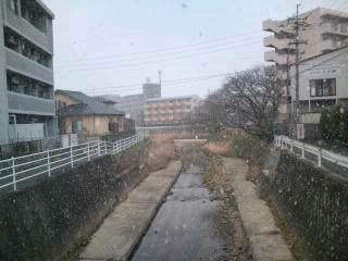 福岡は雪