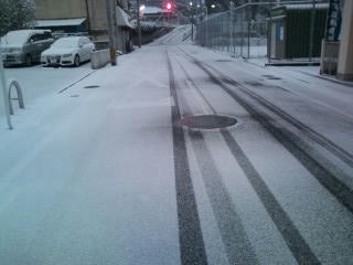 福岡は大雪に