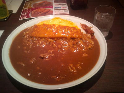カレーハウスCoCO壱番屋★チキン煮込み+オムエッグカレー