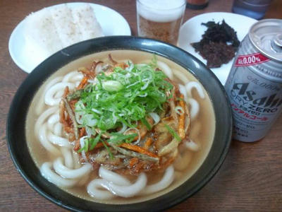 牧のうどん　野菜かきあげ
