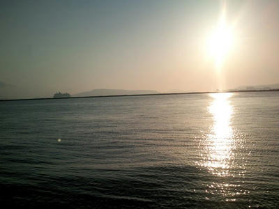 夕日