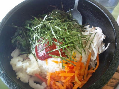 明治屋　直方感田 (かんだ)びっくり市 石焼ビビンバ