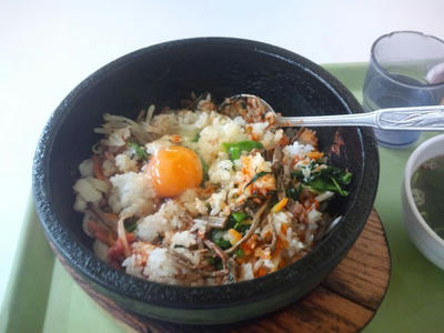 明治屋　直方感田 (かんだ)びっくり市 石焼ビビンバ