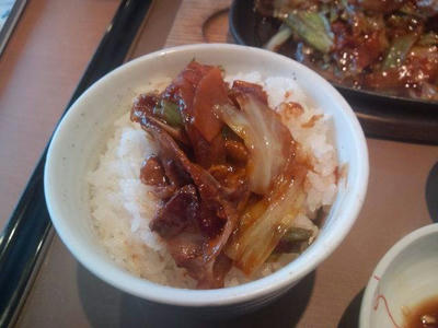 やよい軒★豚肉とたっぷり野菜の味噌炒め定食